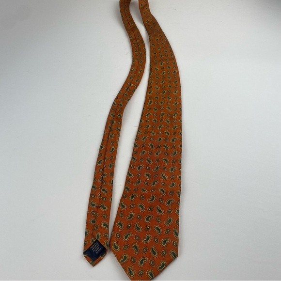 Vintage Brooks Brothers Pure silk printed in Italy made in USA used - Picture 5 of 10